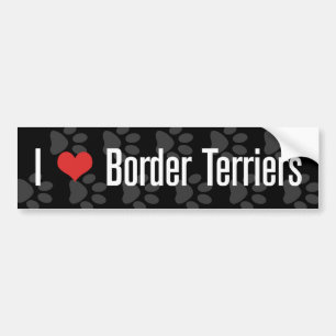 Pegatina Para Coche Terrieres de frontera I (del corazón)