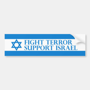 Pegatina Para Coche Terror de la lucha, ayuda Israel