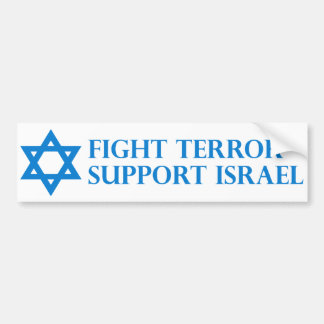 Pegatina Para Coche Terror de la lucha, ayuda Israel