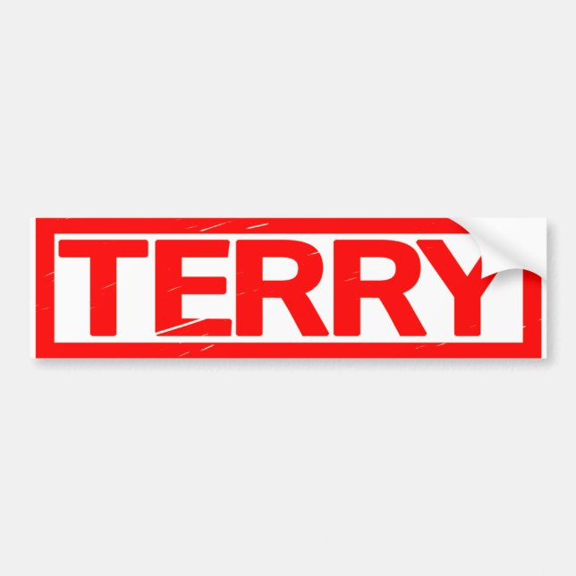 Pegatina Para Coche Terry Stamp (Frente)