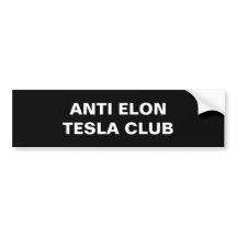 Tesla - ANTI ELON TESLA CLUB - negro