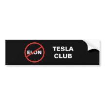 Tesla - Simple CLUB ANTI ELON TESLA - negro