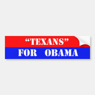 Pegatina Para Coche Texans para obama