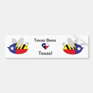 Pegatina Para Coche Texas Bee Bumper Sticker