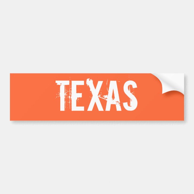 Pegatina Para Coche Texas Bumper Sticker (Frente)