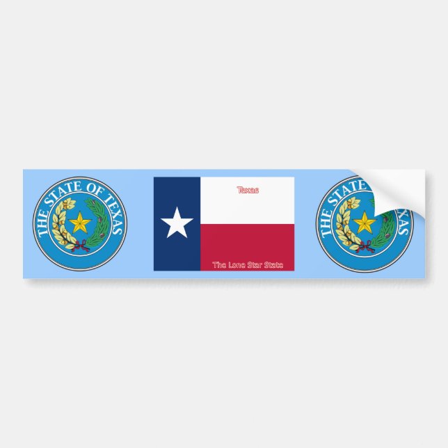 Pegatina Para Coche Texas Bumper Sticker (Frente)
