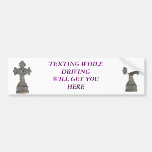 Pegatina Para Coche Texting mientras que conduce