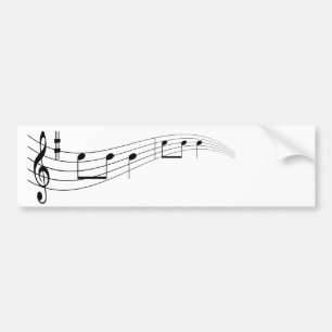 Pegatina Para Coche texto de música