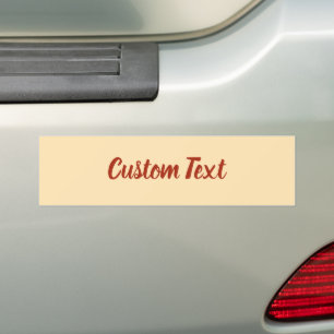 Pegatina Para Coche Texto personalizado sobre la pintura con guión roj