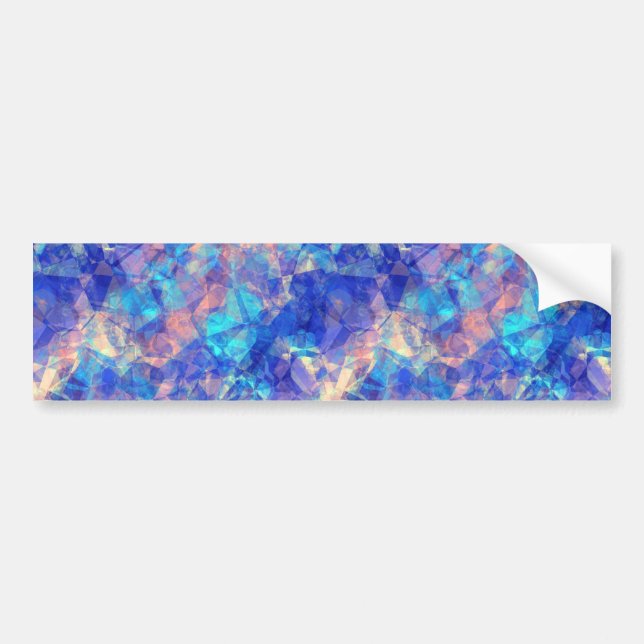 Pegatina Para Coche Textura cruzada azul de Azure (Frente)