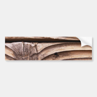 Pegatina Para Coche Textura nudosa áspera de Brown de los tablones de