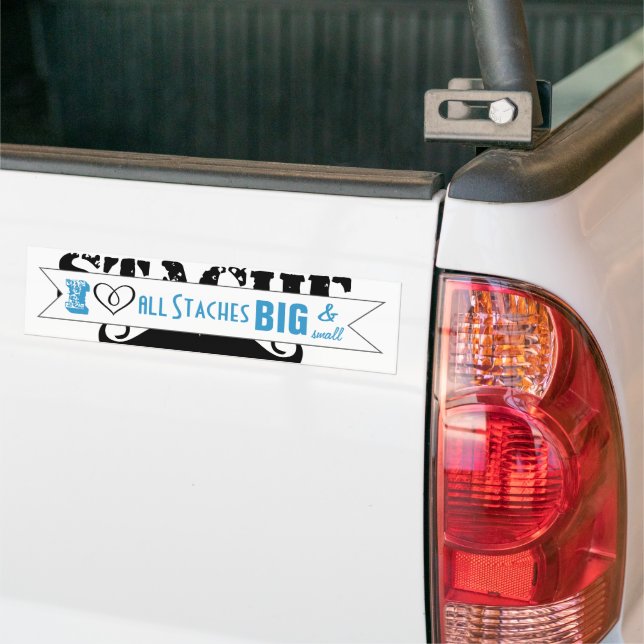Pegatina Para Coche The Stache Moustache Pattern (En Camión)