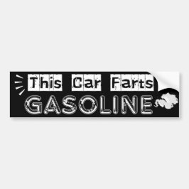 Pegatina Para Coche This Car Farts Gasoline Witty Joke