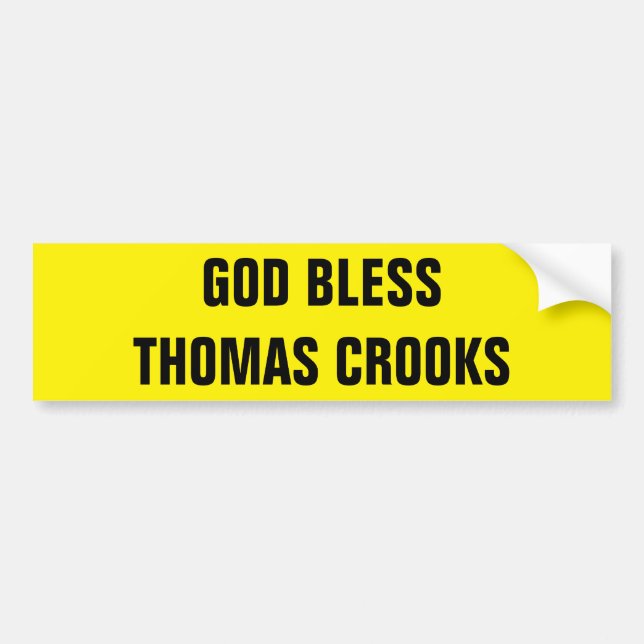 PEGATINA PARA COCHE THOMAS CROOKS (Frente)