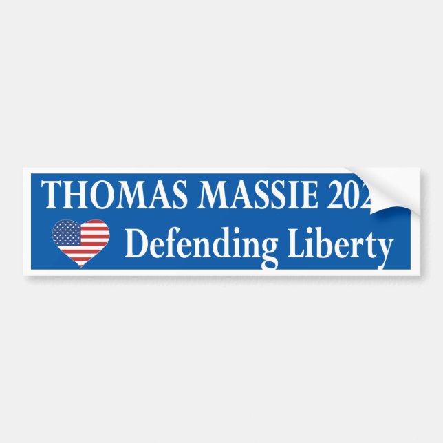 Pegatina Para Coche Thomas Massie 2028  (Frente)