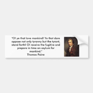 Pegatina Para Coche Thomas Paine - sentido común