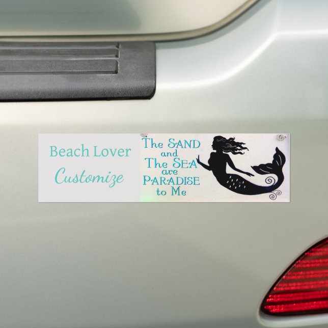 Pegatina Para Coche Thunder_Cove de la sirena de los amantes de la pla (en coche)