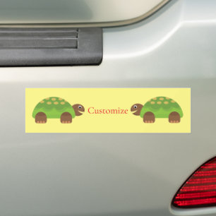 Pegatina Para Coche Thunder_Cove feliz tortuga sonriente