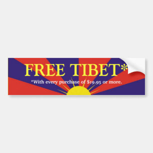 PEGATINA PARA COCHE TIBET* LIBRE