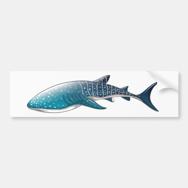 Pegatina Para Coche Tiburón de ballena (Frente)