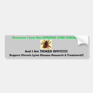Pegatina Para Coche tic, alguien amor de I tiene ENFERMEDAD de LYME