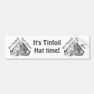 Pegatina Para Coche Tiempo de Gorra de Tinfoil