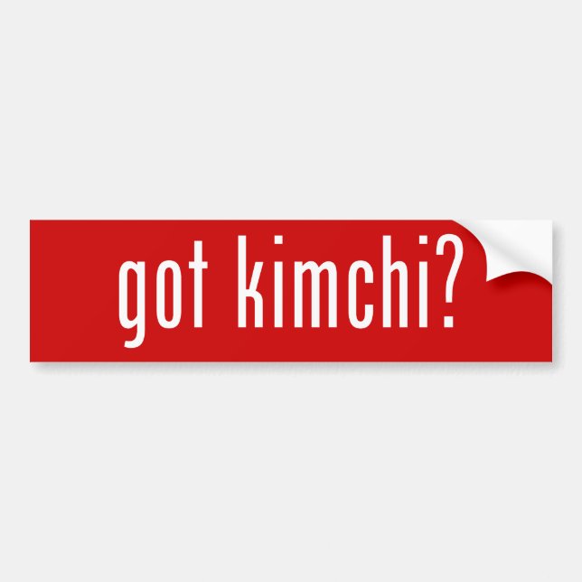 Pegatina Para Coche ¿tiene kimchi? (Frente)
