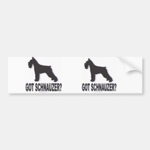 Pegatina Para Coche ¿Tiene Schnauzer?