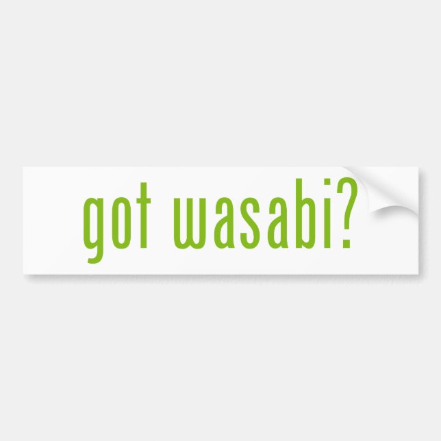Pegatina Para Coche ¿tiene wasabi? (Frente)