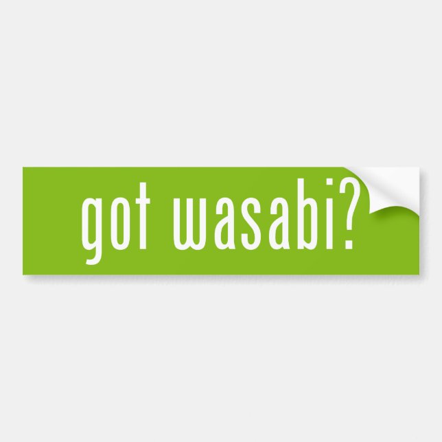 Pegatina Para Coche ¿tiene wasabi? (Frente)