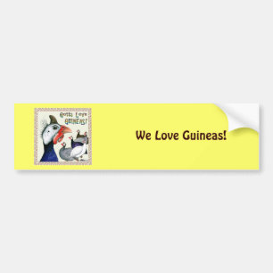 Pegatina Para Coche ¡Tienes que amar a Guineas!
