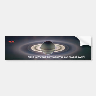 Pegatina Para Coche Tierra del planeta según lo visto de Saturn