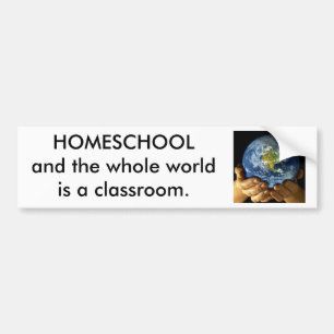 Pegatina Para Coche Tierra en nuestras manos, HOMESCHOOL