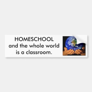 Pegatina Para Coche Tierra en nuestras manos, HOMESCHOOL