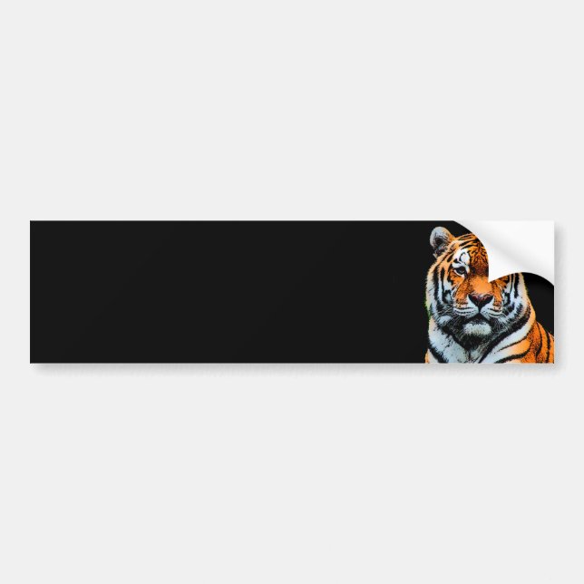 Pegatina Para Coche Tiger Eye Inspirador (Frente)