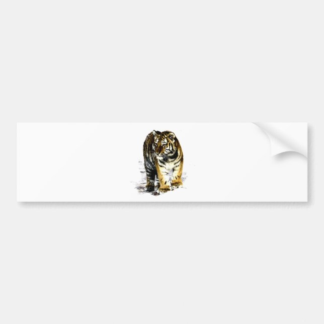 Pegatina Para Coche Tigre (Frente)
