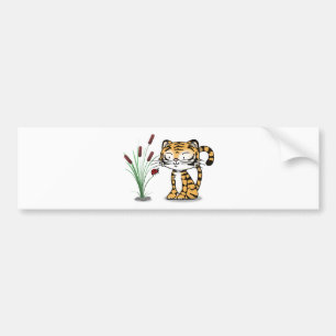 Pegatina Para Coche Tigre y una mariquita