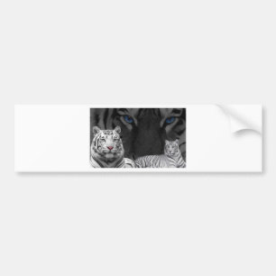 Pegatina Para Coche Tigres blancos