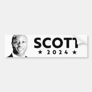 PEGATINA PARA COCHE TIM SCOTT 2024 BUMPER