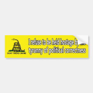 Pegatina Para Coche Tiranía de la corrección política