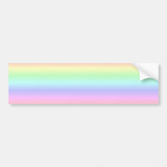 Pegatina Para Coche Tiras de arcoiris Pastel - Patrón (Frente)