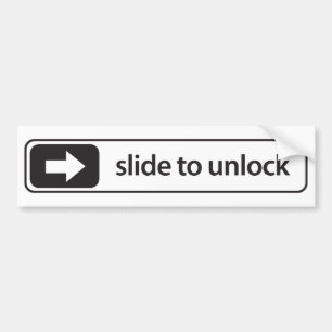 Pegatina Para Coche to slide unlock aufkleber - auto sticker -