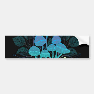 Pegatina Para Coche Toadstools en Bushes