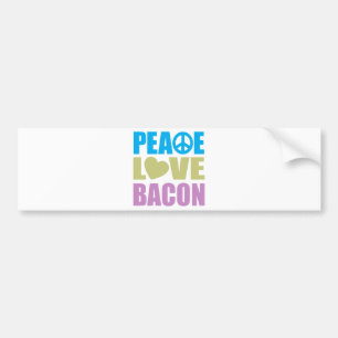 Pegatina Para Coche Tocino del amor de la paz