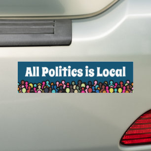 Pegatina Para Coche Toda la política es local