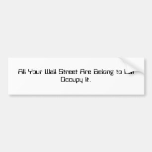 Pegatina Para Coche Toda tu Wall Street nos pertenece