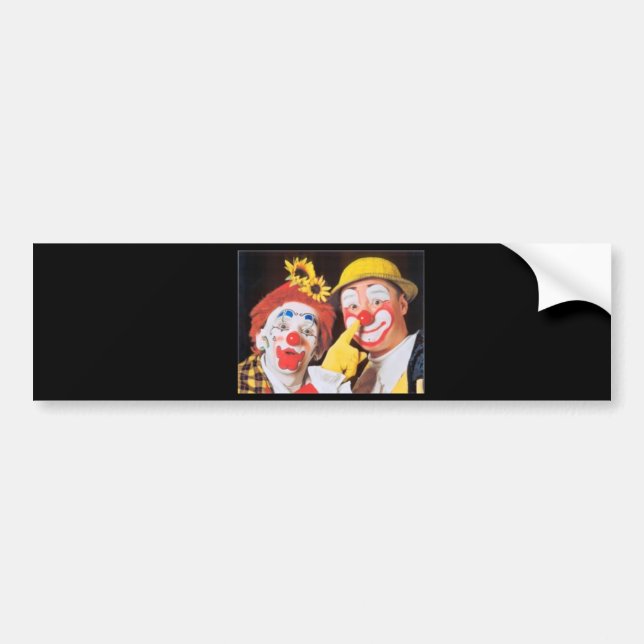 Pegatina Para Coche Todos aman a un payaso (Frente)