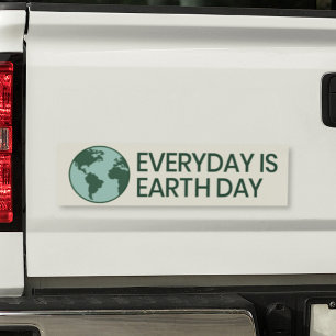 Pegatina Para Coche Todos los Días son el Día de la Tierra - Amante de