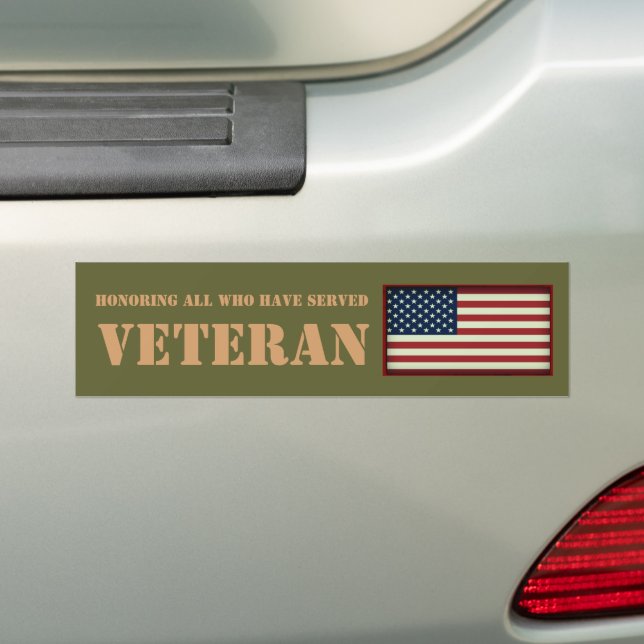 Pegatina Para Coche Todos Los Que Han Servido A Veteran Bumper Sticker (en coche)