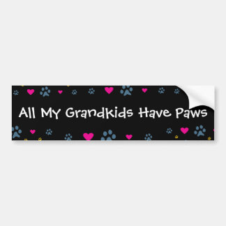 Pegatina Para Coche Todos mis Grandkids-Nietos tienen patas